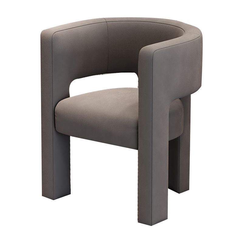 Silla de estilo de estilo contemporáneo silla de comedor abierta silla de brazo para interiores