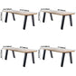 Solid Wood Brown Tone Dining Table Industrial Style 4 Legs Table for Dining Room Clearhalo ' dining_table' 'Dining Tables & Seating' 'Dining Tables' 'furn' 'furn_dining_table' 'Furniture' 'furniture_dining_table' 'Kitchen & Dining Furniture' 'kitchen&dining_furn' 'kitchen' 'kitchen_dining_table' 1200x1200_70b86cf0-351d-4d89-a7bb-79c533ceec43