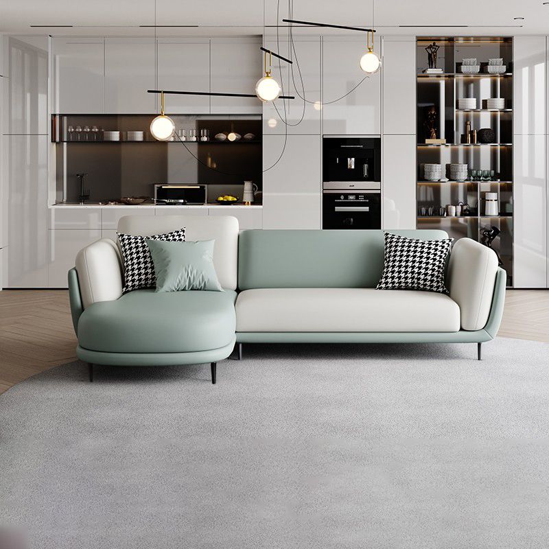 37,8 "H FAUX CUIR SOFFRAGE ÉVALABLE SOFA et chaise pour le salon