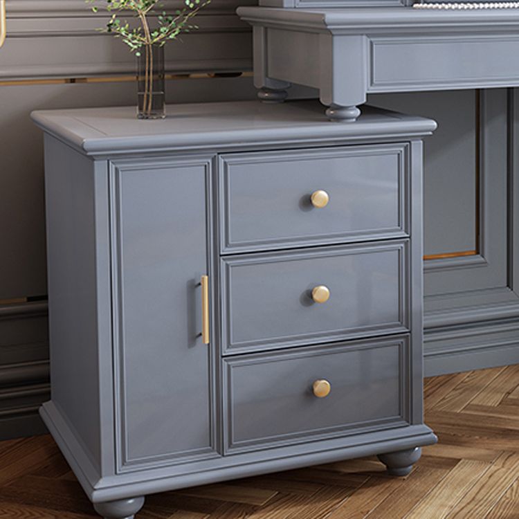 Slaapkamer make -up ijdelheid set met spiegel rechte voeten ijdelheid kleedtafel