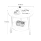 Living Room Round Wood End Table Tripod Side Table with Shelf Clearhalo 'Coffee & Accent Tables' 'End & Side Tables' 'end_side_tables' 'furn' 'furn_end_side_tables' 'Furniture' 'Living Room Furniture' 1200x1200_70bf4c8c-667c-4081-9b18-521c9e3f7bad