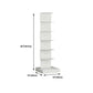 Modern Steel Bookcase, White, Geometric Bookshelf for Any Room Clearhalo 'Bookcases' 'furn' 'furn_bookcases' 'Furniture' 'Office Furniture' 1200x1200_70c21b7d-808f-46f8-aa24-7f2b1de42c4f