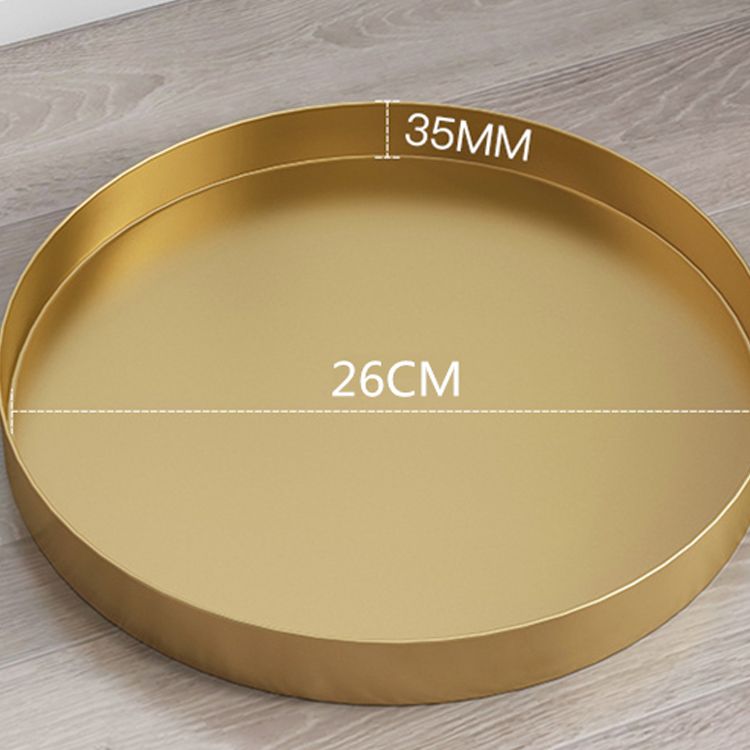 Mid-Century Metal X-base Side End Table Round Tray Top Side Table