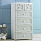 Plastic Bedroom Non-Hanging Armoire Modern Cabinet with Drawers
