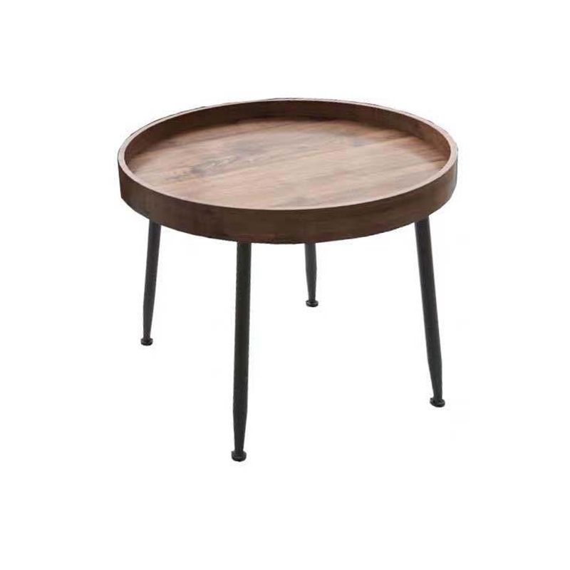 Metal and Wood Coffee Table Tray Top Cocktail Table with 4 Legs Clearhalo 'Coffee & Accent Tables' 'Coffee Tables' 'coffee_tables' 'furn' 'furn_coffee_tables' 'Furniture' 'Living Room Furniture' 1200x1200_70c55cf0-d65e-4280-a53a-5a32d0daf5de