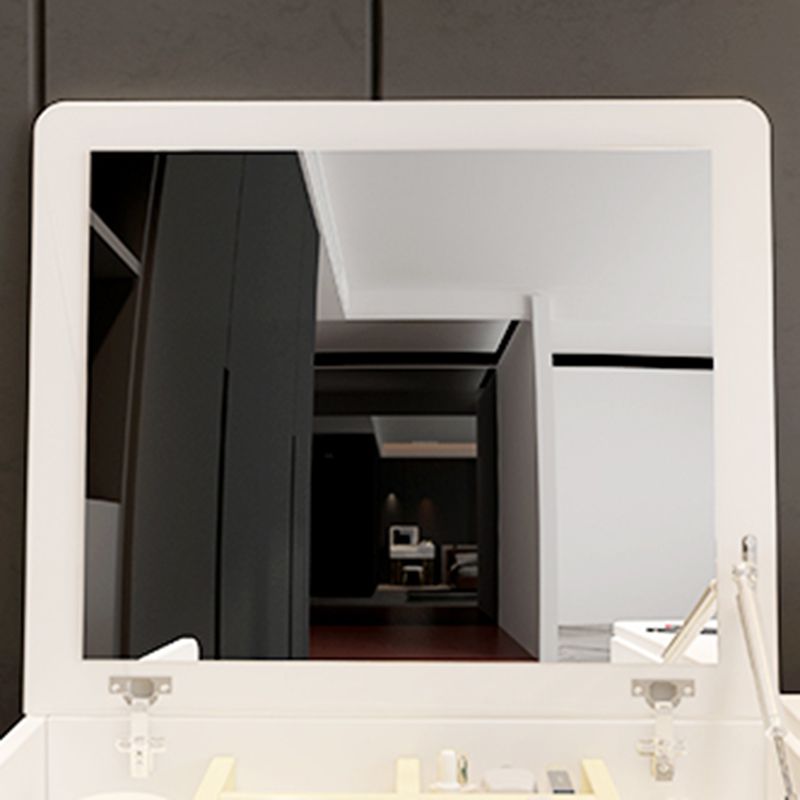 Hedendaagse make-uptafel met make-up van ijdelheid Set 2-ladjes houten kaptafel