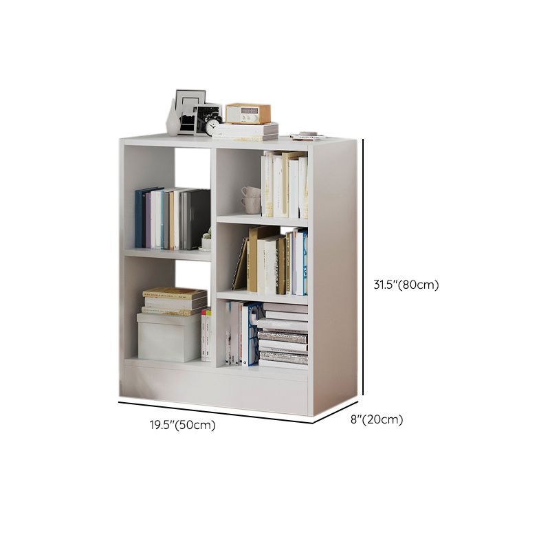 Contemporary Vertical Open Shelf Bookcase Engineered Wood Home Book Shelf with Shelves Clearhalo 'Bookcases' 'furn' 'furn_bookcases' 'Furniture' 'Office Furniture' 1200x1200_70c650d4-f95c-4c60-a741-71987974f64b