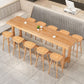 1/2/6/11 Pieces Pub Dining Set Contemporary Solid Wood Pub Table Set Clearhalo 'Bar Furniture' 'furn' 'furn_home_bar_bar_sets' 'Furniture' 'Home Bars & Bar Sets' 'home_bar_bar_sets' 'Kitchen & Dining Furniture' 1200x1200_70c72808-d40f-47ed-8276-c46bf5aaab54