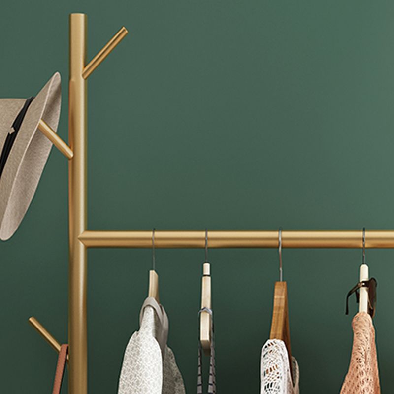 Contemporary Hall Stand Marble Bottom Hall Tree with Coat Hanger Hooks Clearhalo 'Entry & Mudroom Furniture' 'furn' 'furn_hall_tree_coat_racks' 'Furniture' 'Hall Trees & Coat Racks' 'hall_tree_coat_racks' 1200x1200_70c74100-f41a-4000-8c1e-d80513f67215