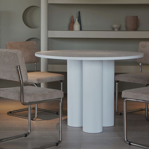 Round Dining Dinette Table Simplicity Style Tripod Base Home Furniture Clearhalo ' dining_table' 'Dining Tables & Seating' 'Dining Tables' 'furn' 'furn_dining_table' 'Furniture' 'furniture_dining_table' 'Kitchen & Dining Furniture' 'kitchen&dining_furn' 'kitchen' 'kitchen_dining_table' 1200x1200_70c75f23-15ce-453b-b36e-5f737145d210