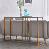Glam Console Accent Table Antieke afwerking Bafe -consoletafel in marmer