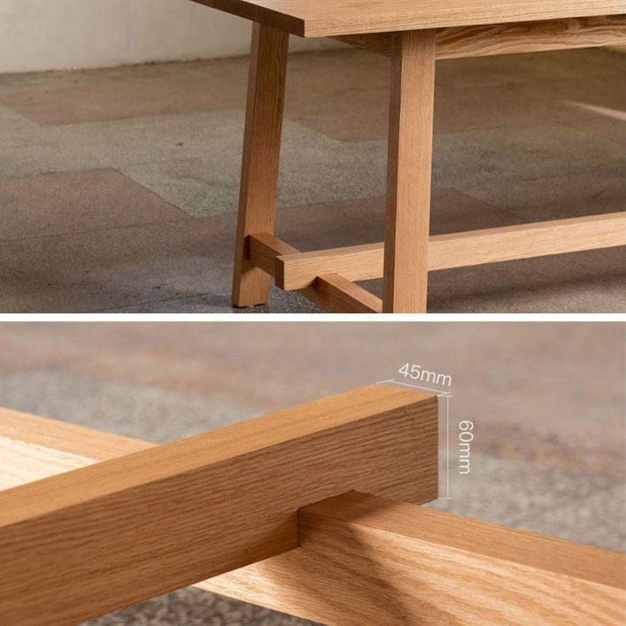 Modern Wood Table for Restaurant Rectangle Dining Table with Trestle Base Clearhalo ' dining_table' 'Dining Tables & Seating' 'Dining Tables' 'furn' 'furn_dining_table' 'Furniture' 'furniture_dining_table' 'Kitchen & Dining Furniture' 'kitchen&dining_furn' 'kitchen' 'kitchen_dining_table' 1200x1200_70c92abd-b150-43c3-b590-f297b8891e46