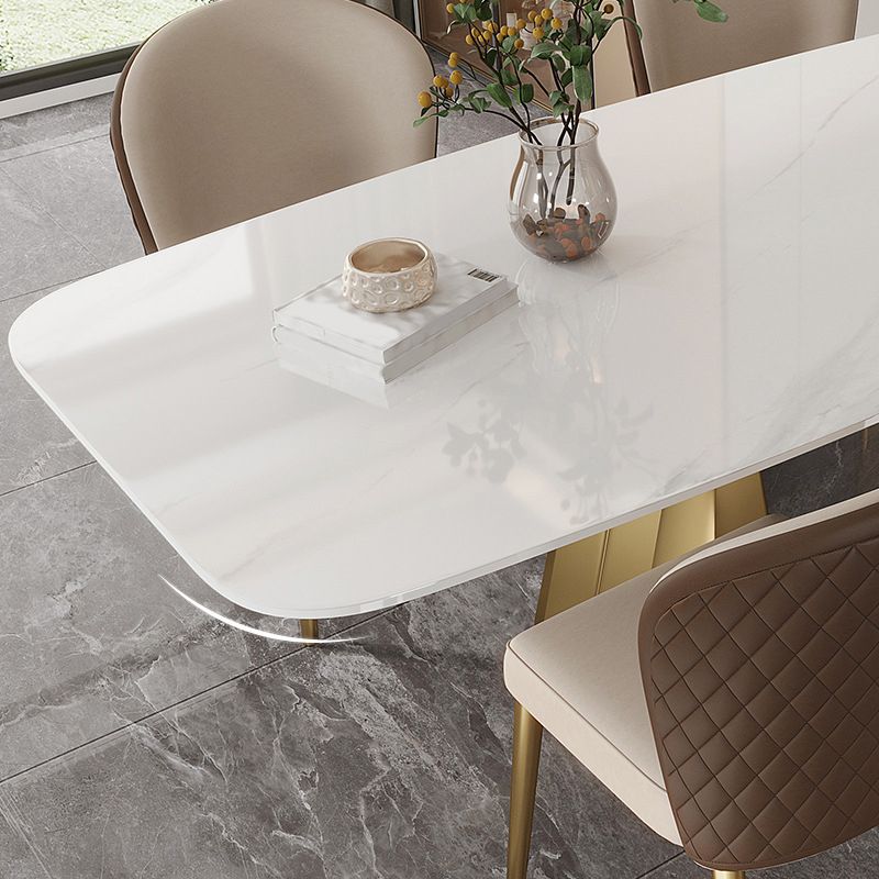 1/3/4/5/7 Pieces Luxurious Rectangle Dining Set Sintered Stone Top Dinette Table Set Clearhalo 'Dining Room Sets' 'Dining Tables & Seating' 'dining_room_set' 'furn' 'furn_dining_room_set' 'Furniture' 'Kitchen & Dining Furniture' 1200x1200_70cba8f1-a6a5-4b4e-81be-85a198d3c3d0