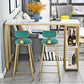 Glam 1/3 Pieces Bar Table Set Rectangle Stone Counter Table with High Stools for Cafe Clearhalo 'Bar Furniture' 'furn' 'furn_home_bar_bar_sets' 'Furniture' 'Home Bars & Bar Sets' 'home_bar_bar_sets' 'Kitchen & Dining Furniture' 1200x1200_70cbc41c-afb9-4b90-ba81-bb2a5bbddd01