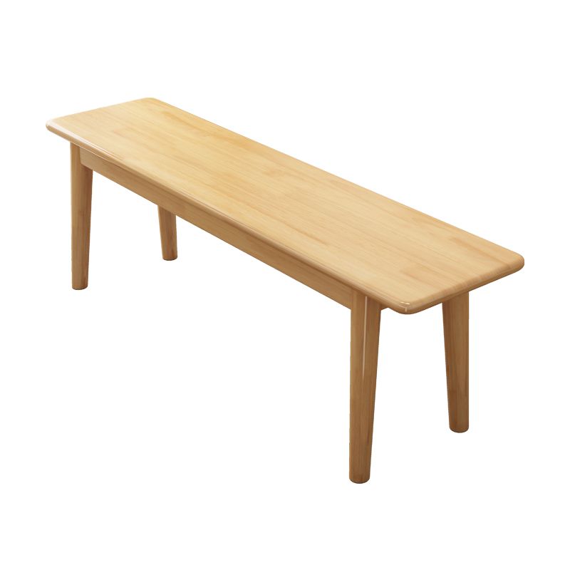 Solid Wood Seating Bench Modern Rectangle Bench , 11.7-inch Width Clearhalo 'Benches' 'Chairs & Seating' 'furn' 'furn_benches' 'Furniture' 'Living Room Furniture' 1200x1200_70cc4d95-e1d5-4c15-a83c-0f0c41ae5513
