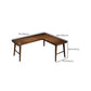 Industrial L-Shape Writing Desk Solid Wooden Office Desk for Office