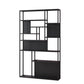 Gold and Black Floor Book Shelf Open Shelf Bookcase with Shelves Clearhalo 'Bookcases' 'furn' 'furn_bookcases' 'Furniture' 'Office Furniture' 1200x1200_70cd1449-d095-4046-af03-7d3a6f2eeb35