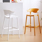 Scandinavian Plastic Barstool Low Back Counter Stool Footrest Furniture Clearhalo 'Bar Furniture' 'Bar Stools' 'bar_stools' 'furn' 'furn_bar_stools' 'Furniture' 'Kitchen & Dining Furniture' 1200x1200_70cd9029-264c-4131-a13f-90b5d9917228