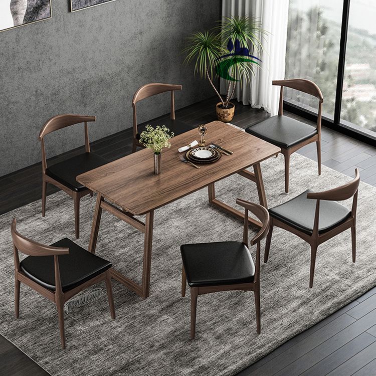 1/5/7 Pcs Ash Wood Modern Dining Set with Rectangle Table and Wooden Chairs Dinette Set Clearhalo 'Dining Room Sets' 'Dining Tables & Seating' 'dining_room_set' 'furn' 'furn_dining_room_set' 'Furniture' 'furniture_dining_room_set' 'Kitchen & Dining Furniture' 'kitchen&dining_furn' 'kitchen' 1200x1200_70ce1923-f0df-43a3-96f6-13844b429f66
