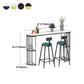 Contemporary Counter Height Dining Table Marble Oval Storage Bistro Table (only table) Clearhalo 'Bar Furniture' 'Bar Tables' 'bar_tables' 'Furniture' 'furniture_bar_tables' 'Kitchen & Dining Furniture' 'kitchen&dining_furn' 'kitchen' 1200x1200_70d17a81-d28c-4390-aa7c-6c537e95172d