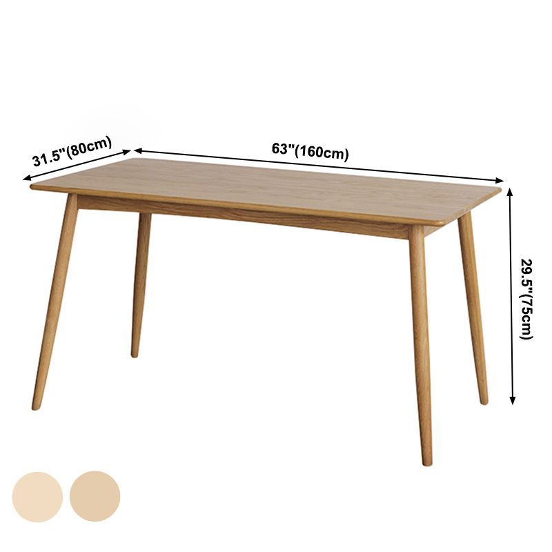 Rectangle Solid Wood Dining Table Modern Kitchen Indoor Table with 4 Legs Clearhalo ' dining_table' 'Dining Tables & Seating' 'Dining Tables' 'furn' 'furn_dining_table' 'Furniture' 'furniture_dining_table' 'Kitchen & Dining Furniture' 'kitchen&dining_furn' 'kitchen' 'kitchen_dining_table' 1200x1200_70d1873b-6b9f-49d7-8b37-8c12d4628cce
