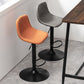 Contemporary Liftable Bar-stool Low Back Bar Stool with Metal Legs Clearhalo 'Bar Furniture' 'Bar Stools' 'bar_stools' 'furn' 'furn_bar_stools' 'Furniture' 'furniture_bar_stools' 'Kitchen & Dining Furniture' 1200x1200_70d1c5d1-9038-4b0e-b208-7002a17c33ac