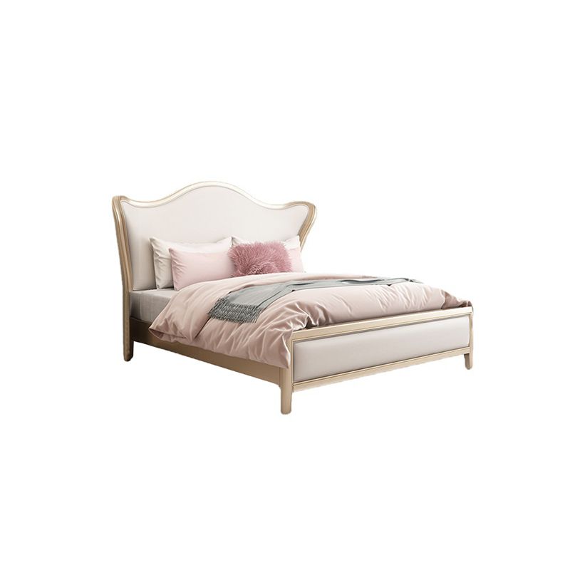 Cadre de lit en bois de pin pour mousse standard victorien avec des jambes en or personnalisées