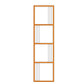 Glam Metal Open Shelf Bookcase Vertical Etagere Shelves Included Bookshelf for Bedroom