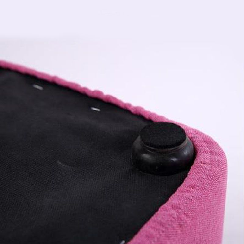 Moderna otomana de algodón otomano de algodón resistente a la cuadrícula tapizada otomana de mechones tapizados