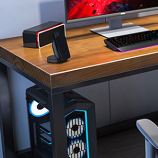 Scrivania rettangolare in legno massiccio da casa industriali da gioco industriale