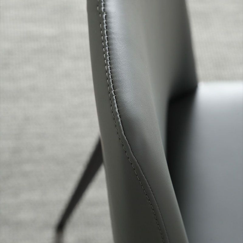 Industrial Upholstered Armless Chair Parsons Dining Room Side Chair