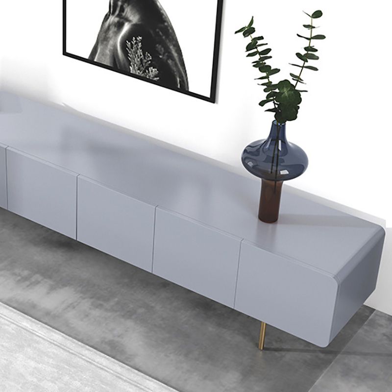 Console multimédia scandinave en faux bois, meuble TV pour salon