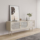 Glam Faux Wood Sideboard for Home Beige Indoor Dining Buffet with Drawers Clearhalo 'buffet_sideboard' 'Buffets & Sideboards' 'furn' 'furn_buffet_sideboard' 'Furniture' 'Kitchen & Dining Furniture' 1200x1200_70d91535-79e7-49cc-8a00-becf365aa41e