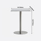 Metal Industrial Dining Table Stainless Steel Top Table with Pedestal Base Clearhalo ' dining_table' 'Dining Tables & Seating' 'Dining Tables' 'furn' 'furn_dining_table' 'Furniture' 'furniture_dining_table' 'Kitchen & Dining Furniture' 'kitchen&dining_furn' 'kitchen' 'kitchen_dining_table' 1200x1200_70d980fb-ab1b-4562-a0f7-c3cdec805018