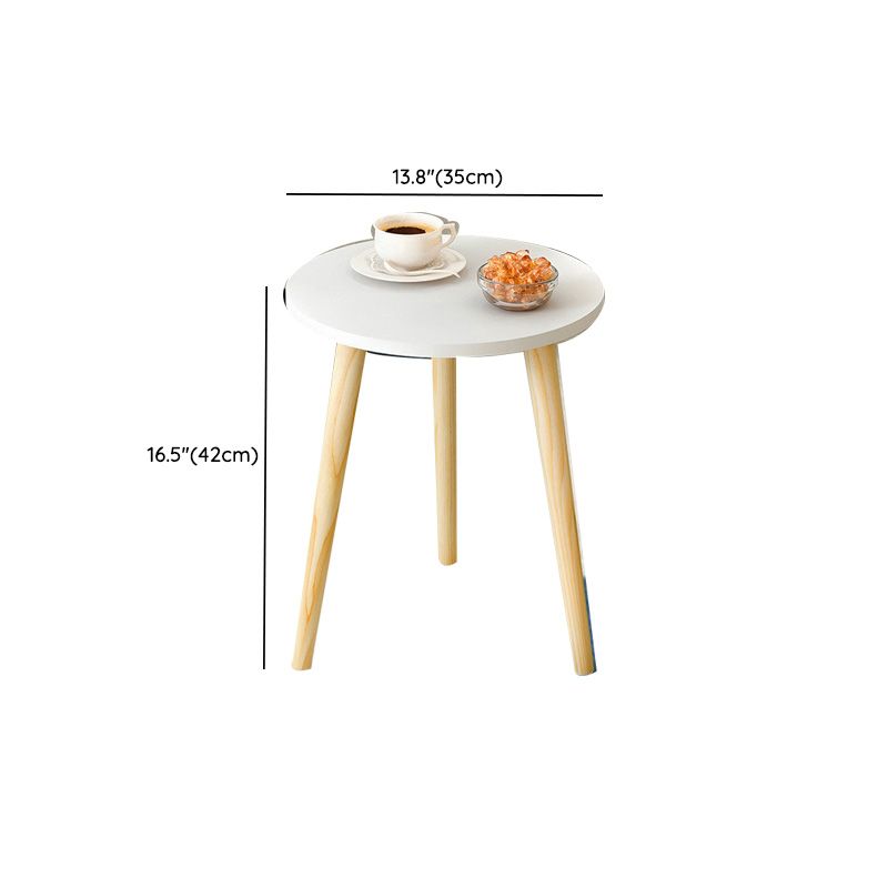 Contemporary Wooden Single Coffee Table 3 Legs Round Cocktail Table Clearhalo 'Coffee & Accent Tables' 'Coffee Tables' 'coffee_tables' 'furn' 'furn_coffee_tables' 'Furniture' 'Living Room Furniture' 1200x1200_70d9f46a-2993-470a-b514-209284d531c6