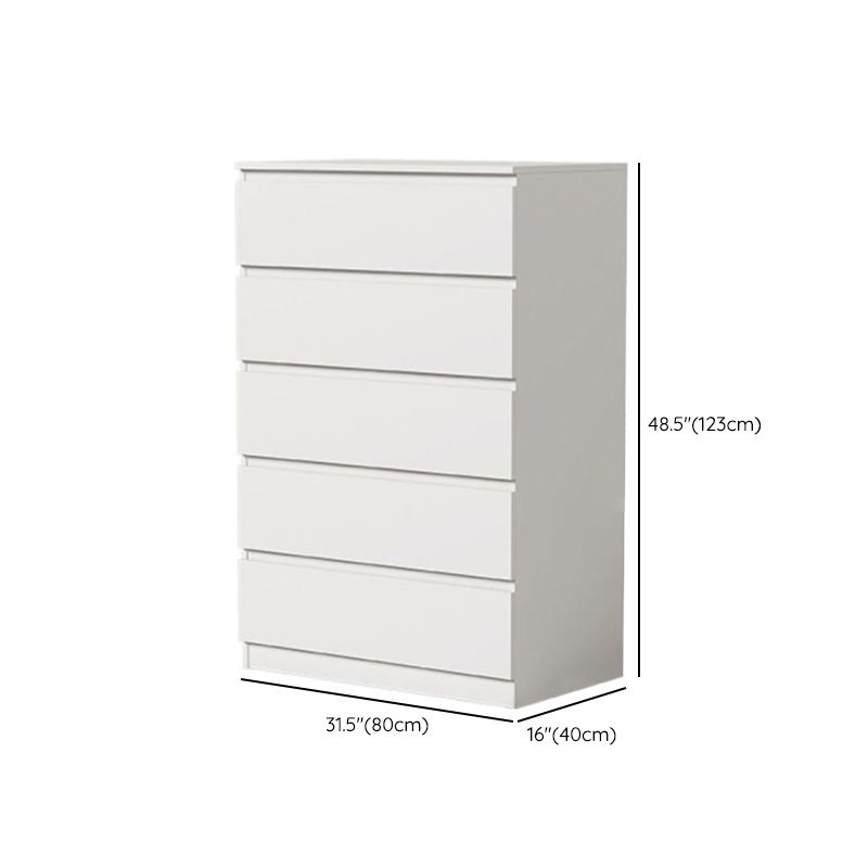 Commode de rangement contemporaine en bois manufacturé avec 3/4/5/6/8 tiroirs