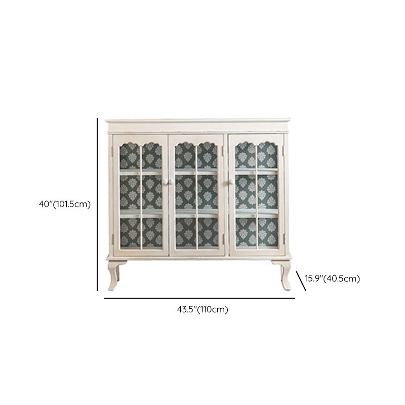 Curio Curio Curio Armadio a buffet in legno con porta di vetro per soggiorno