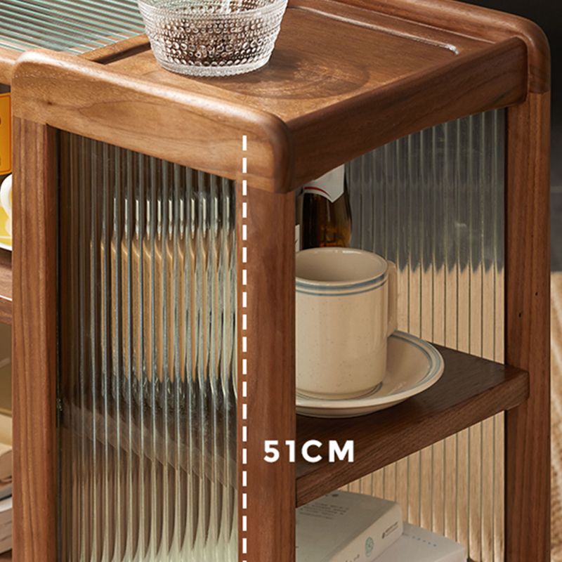 Table d'appoint contemporaine 11.8 "de large table d'accent en bois massif