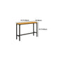 Industrial Style 1/6/11 Pieces Bar Table Set Rectangle Pine Wood Counter Table with Stools