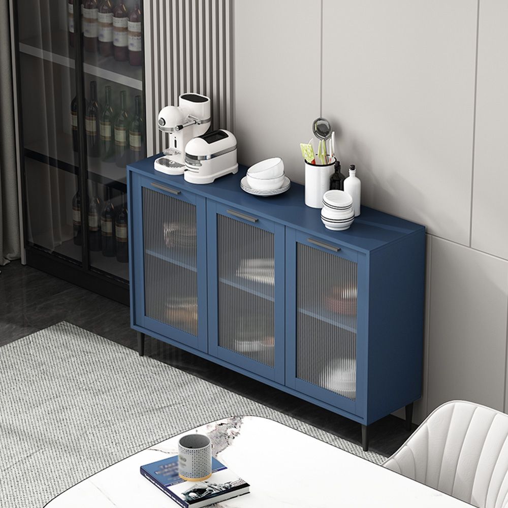 Glass Door Wood Sideboard Modern Server Cabinet with Storage for Living Room Clearhalo 'buffet_sideboard' 'Buffets & Sideboards' 'Furniture' 'furniture_buffet_sideboard' 'Kitchen & Dining Furniture' 1200x1200_70df9386-9f56-47db-80ed-85b0f06efc83