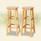 Modern Style Solid Wood Bar Stool with Footrest Milk Tea Shop Round Bar Stool 32 Inches Clearhalo 'Bar Furniture' 'Bar Stools' 'bar_stools' 'furn' 'furn_bar_stools' 'furniture_bar_stools' 'Kitchen & Dining Furniture' 'kitchen&dining_furn' 'kitchen' 'kitchen_furn' Furniture' 1200x1200_70e1170c-1871-4733-befd-0f80c2dd0e09