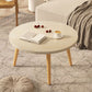 Modern Round Wooden 4 Legs Coffee Table Beige/Black/White Cocktail Table Clearhalo 'Coffee & Accent Tables' 'Coffee Tables' 'coffee_tables' 'furn' 'furn_coffee_tables' 'Furniture' 'Living Room Furniture' 1200x1200_70e26104-2c8f-4795-b07b-a9fd144c29b2