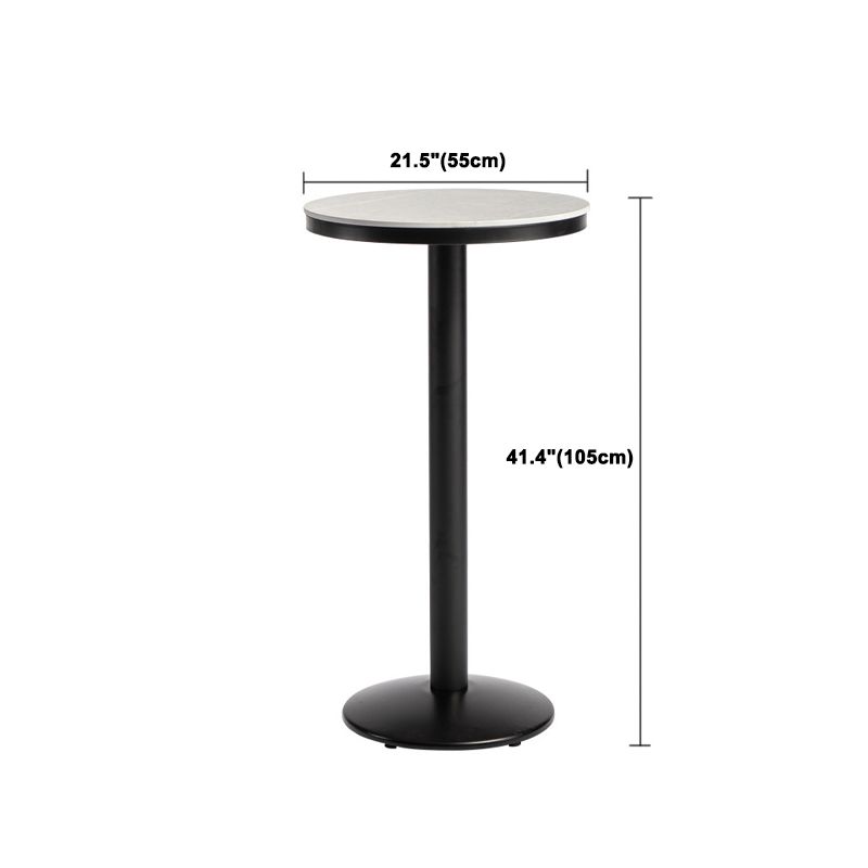 Modern 1/3 Pieces Bar Table Set Round Stone Counter Table with Backrest Stools Clearhalo 'Bar Furniture' 'furn' 'furn_home_bar_bar_sets' 'Furniture' 'Home Bars & Bar Sets' 'home_bar_bar_sets' 'Kitchen & Dining Furniture' 1200x1200_70e3cab9-3c5f-49b9-affa-096b448ad262