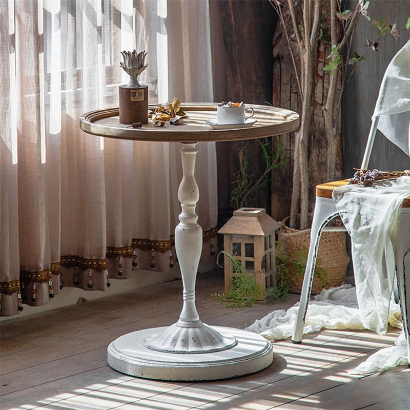 Pedestal de madera maciza