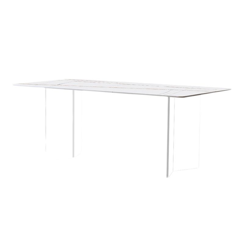 Sintered Stone Dining Table Modern Rectangle Dining Table with Acrylic Base Clearhalo ' dining_table' 'Dining Tables & Seating' 'Dining Tables' 'furn' 'furn_dining_table' 'Furniture' 'furniture_dining_table' 'Kitchen & Dining Furniture' 'kitchen&dining_furn' 'kitchen' 'kitchen_dining_table' 1200x1200_70e54e51-f241-49db-b3c3-4faa8a391059