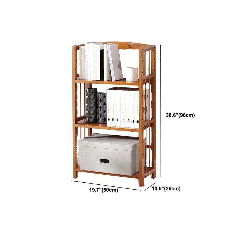 Estante de bambú vertical moderno Etagere Espresso estantería para dormitorio
