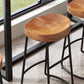 Contemporary Solid Wood Bar Stool Armless Dining Stool with Metal Base Clearhalo 'Bar Furniture' 'Bar Stools' 'bar_stools' 'furn' 'furn_bar_stools' 'Furniture' 'Kitchen & Dining Furniture' 1200x1200_70e6e7f9-ded3-43a6-8368-a7bdc237d448