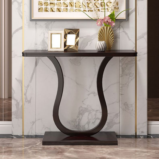 33,46 "Console alta Tabella 1 tavolo accento in legno massiccio per sala