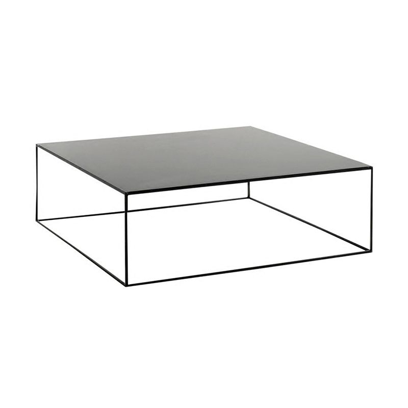 Table basse à base de cadre Table de cocktail carrée extensible en métal