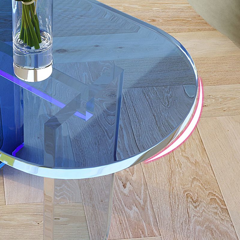 14" Wide Glam Side Table 3 Legs Acrylic Accent Side Table for Bedroom